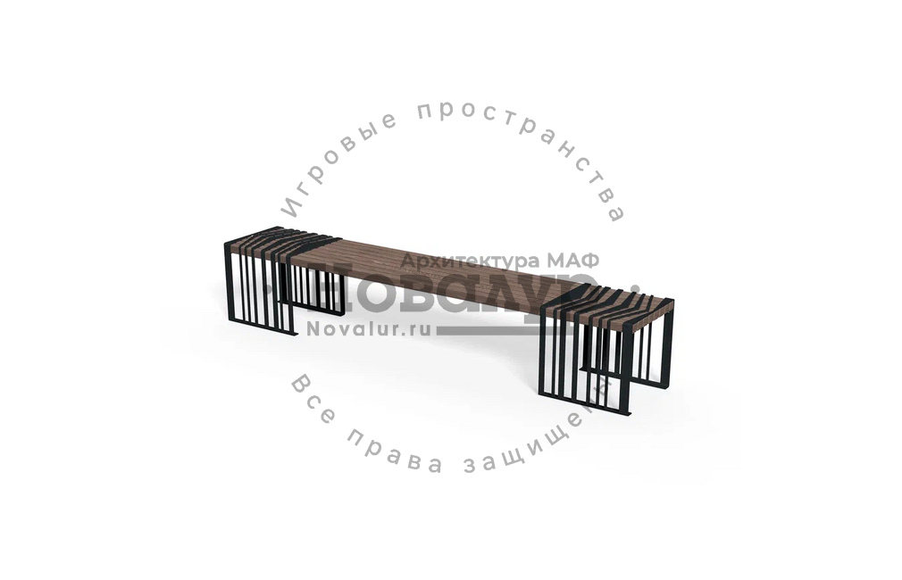Скамейка металлическая 'Ребери'