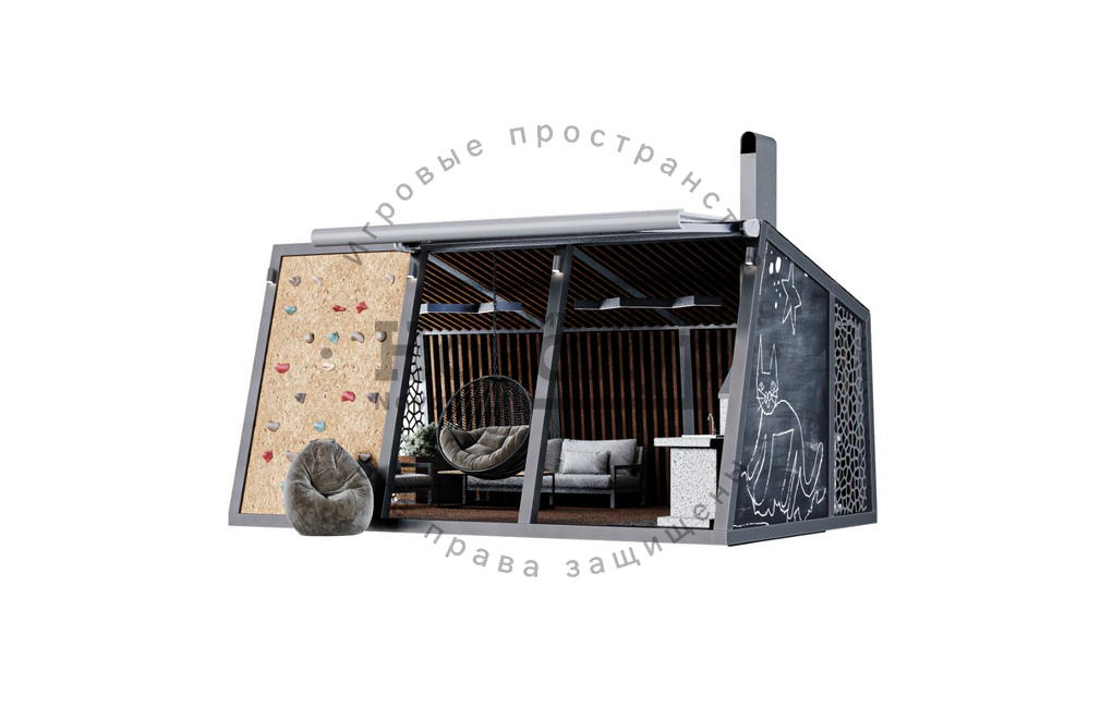 Беседка Куршавель летняя премиум