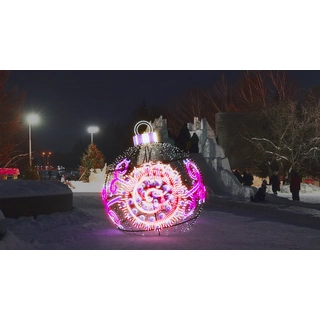 Светодиодная фигура 'Новогодний шар 'Вселенная''